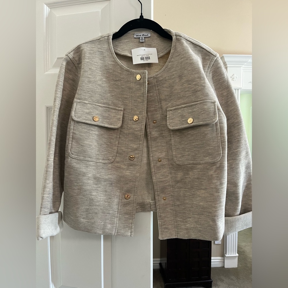 White Birch Button-Up Jacket